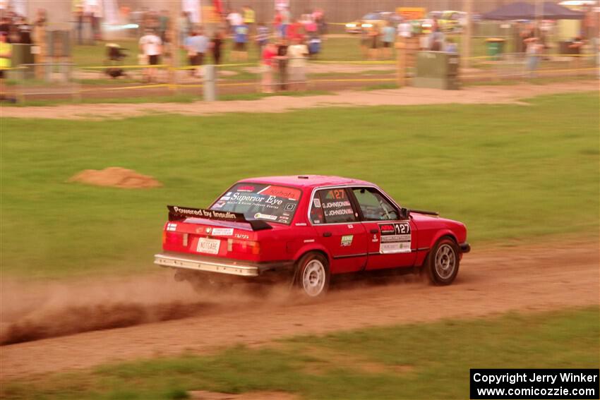 Levi Johnson / Griffin Johnson BMW 325e on SS2, Soo Pass II.