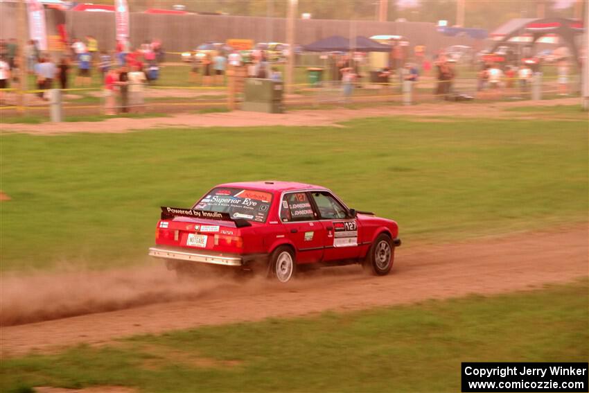 Levi Johnson / Griffin Johnson BMW 325e on SS2, Soo Pass II.