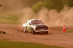 Seamus Burke / Gary McElhinney Ford Escort Mk II on SS2, Soo Pass II.