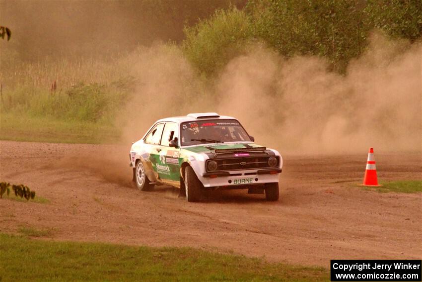 Seamus Burke / Gary McElhinney Ford Escort Mk II on SS2, Soo Pass II.