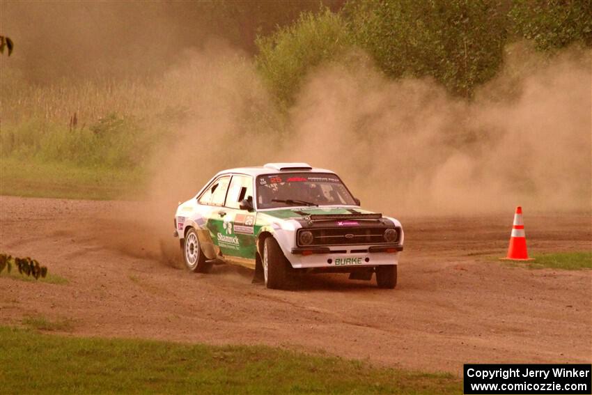 Seamus Burke / Gary McElhinney Ford Escort Mk II on SS2, Soo Pass II.