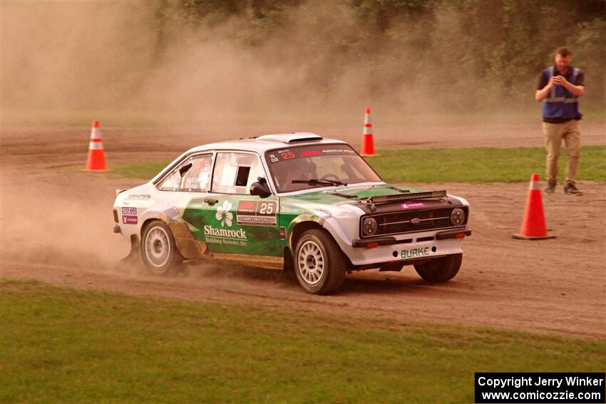 Seamus Burke / Gary McElhinney Ford Escort Mk II on SS2, Soo Pass II.