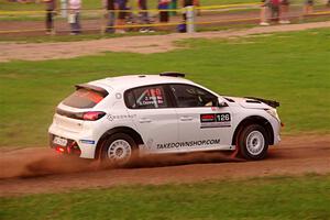 Sean Donnelly / Zach Pfeil Peugeot 208 Rally4 on SS2, Soo Pass II.