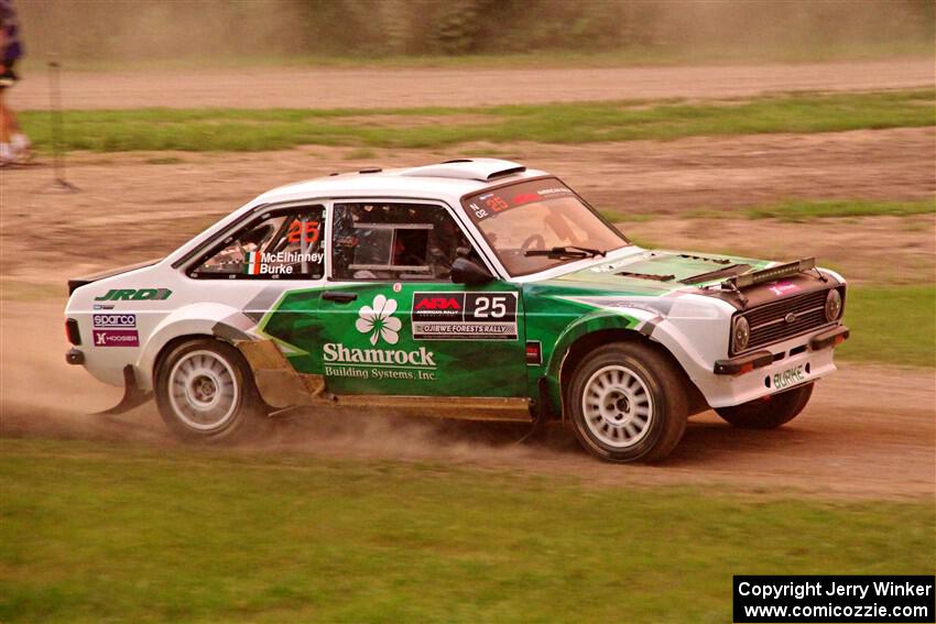 Seamus Burke / Gary McElhinney Ford Escort Mk II on SS2, Soo Pass II.