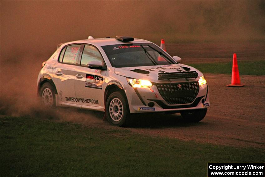 Sean Donnelly / Zach Pfeil Peugeot 208 Rally4 on SS2, Soo Pass II.