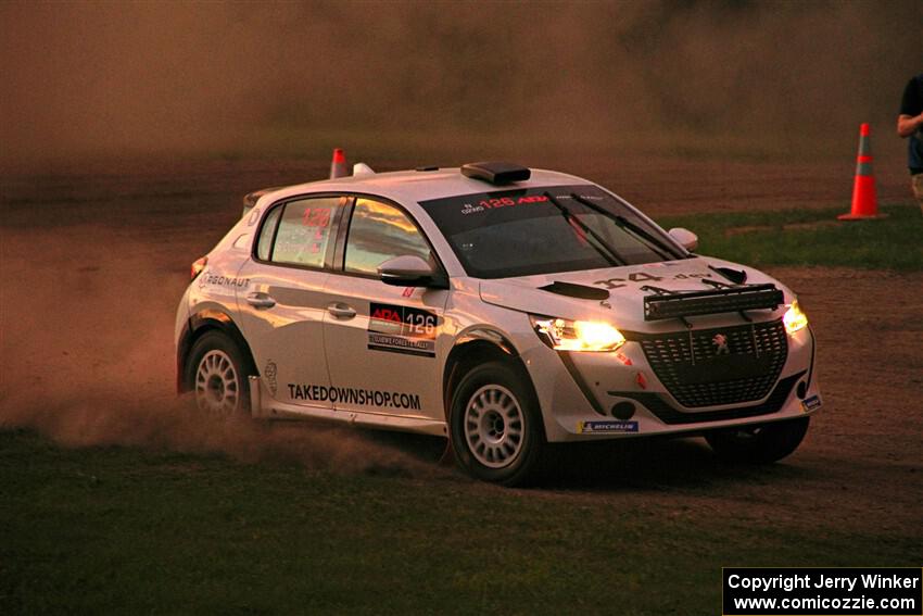 Sean Donnelly / Zach Pfeil Peugeot 208 Rally4 on SS2, Soo Pass II.