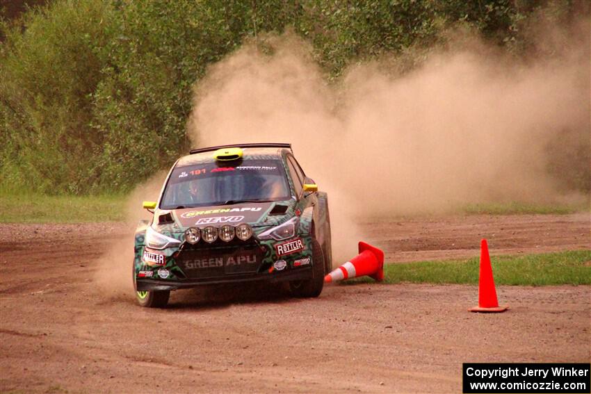 Alastair Scully / Stefan Trajkov Hyundai i20 R5 of SS2, Soo Pass II.