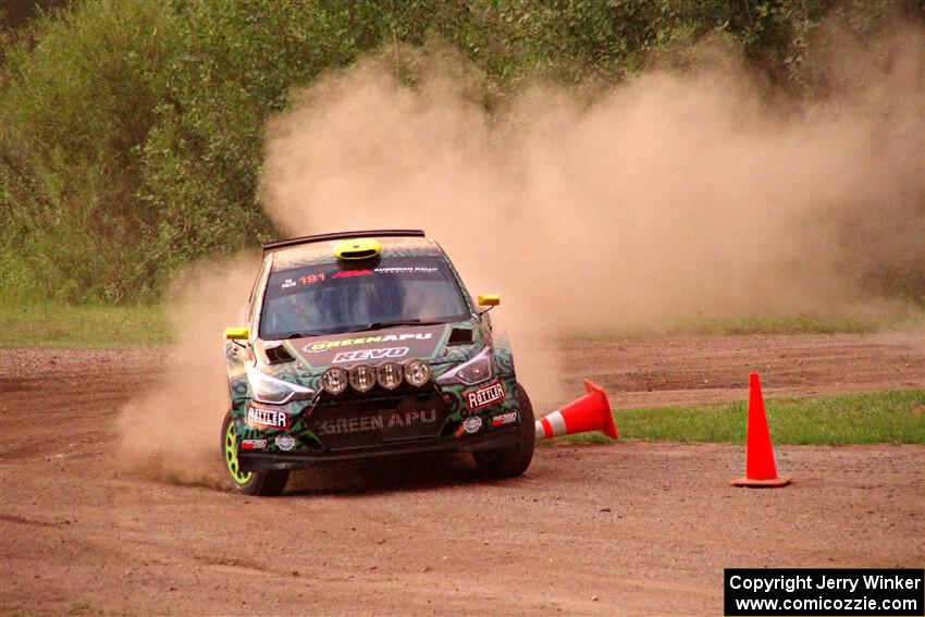 Alastair Scully / Stefan Trajkov Hyundai i20 R5 of SS2, Soo Pass II.