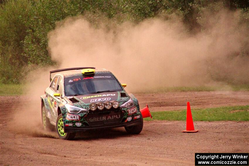 Alastair Scully / Stefan Trajkov Hyundai i20 R5 of SS2, Soo Pass II.