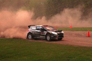 Javier Olivares / K.J. Miller Ford Fiesta Rally2 on SS2, Soo Pass II.