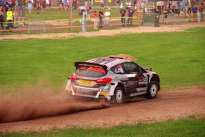 Javier Olivares / K.J. Miller Ford Fiesta Rally2 on SS2, Soo Pass II.