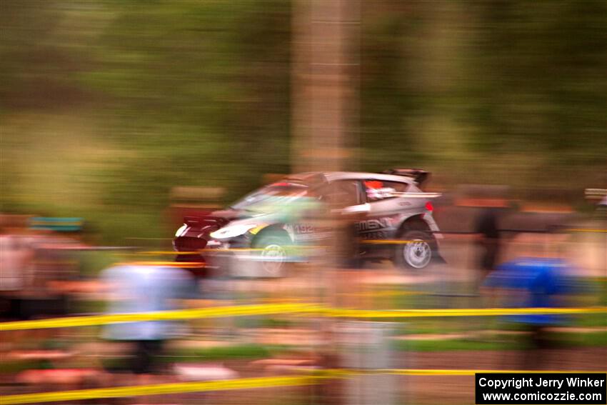 Javier Olivares / K.J. Miller Ford Fiesta Rally2 on SS2, Soo Pass II.