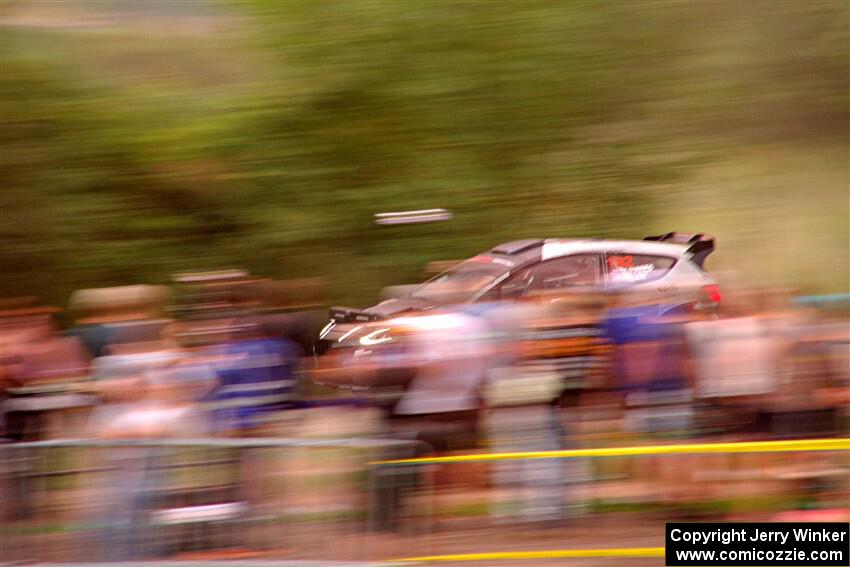 Javier Olivares / K.J. Miller Ford Fiesta Rally2 on SS2, Soo Pass II.