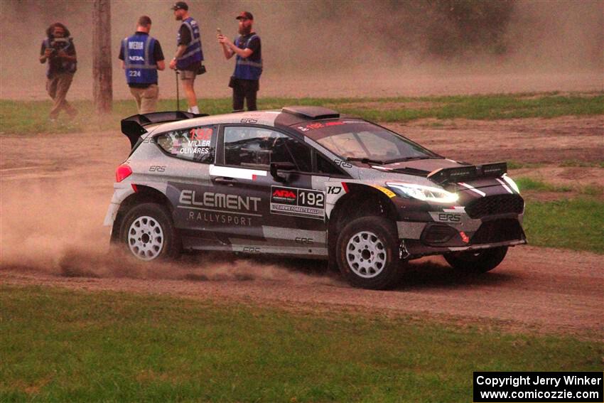 Javier Olivares / K.J. Miller Ford Fiesta Rally2 on SS2, Soo Pass II.