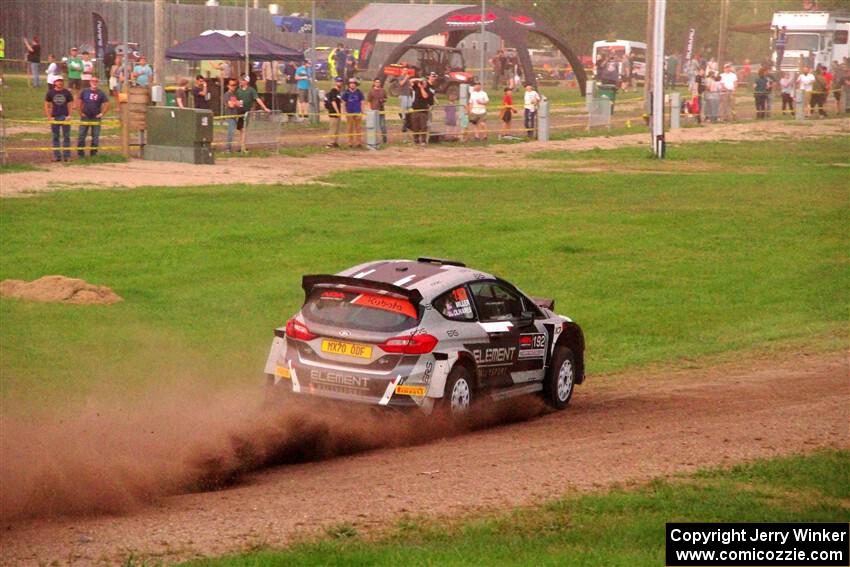 Javier Olivares / K.J. Miller Ford Fiesta Rally2 on SS2, Soo Pass II.