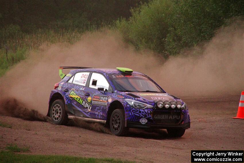 Patrick Gruszka / John Hall Hyundai i20 R5 on SS2, Soo Pass II.