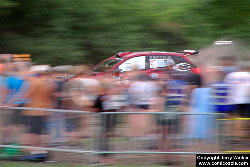 Conner Martell / Alex Gelsomino Skoda Fabia RS Rally2 on SS2, Soo Pass II.