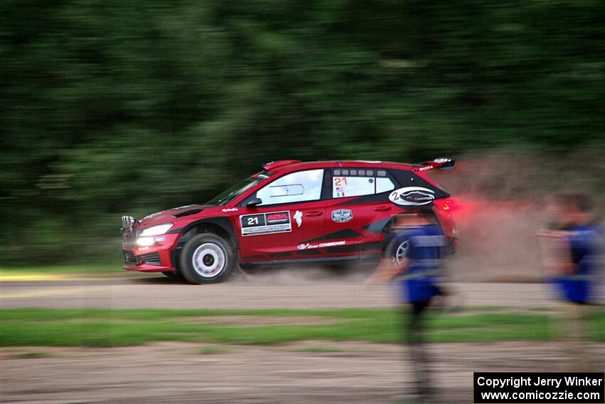 Conner Martell / Alex Gelsomino Skoda Fabia RS Rally2 on SS2, Soo Pass II.