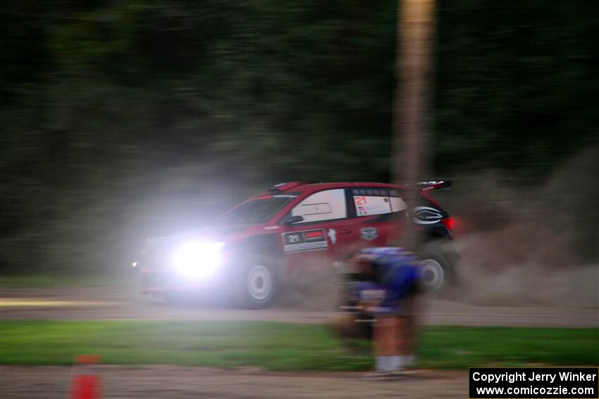 Conner Martell / Alex Gelsomino Skoda Fabia RS Rally2 on SS2, Soo Pass II.