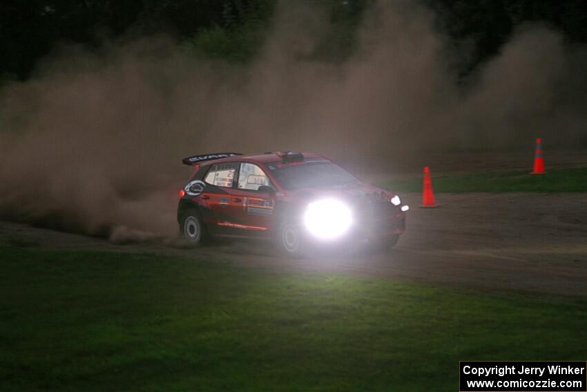 Conner Martell / Alex Gelsomino Skoda Fabia RS Rally2 on SS2, Soo Pass II.