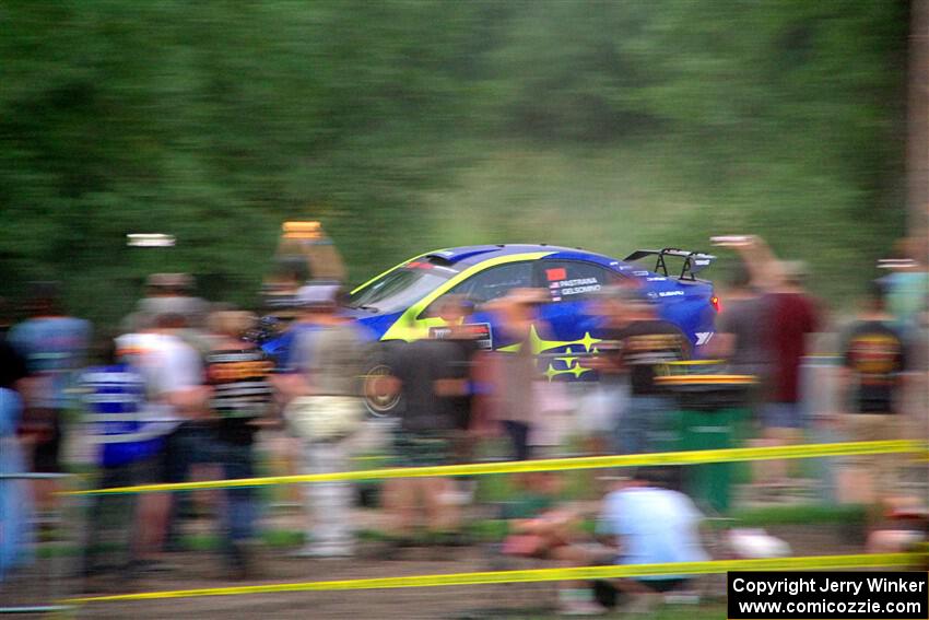 Travis Pastrana / Rhianon Gelsomino Subaru WRX ARA25L on SS2, Soo Pass II.