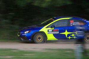 Travis Pastrana / Rhianon Gelsomino Subaru WRX ARA25L on SS2, Soo Pass II.
