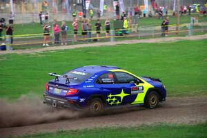 Travis Pastrana / Rhianon Gelsomino Subaru WRX ARA25L on SS2, Soo Pass II.