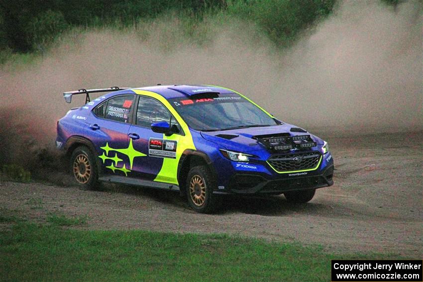 Travis Pastrana / Rhianon Gelsomino Subaru WRX ARA25L on SS2, Soo Pass II.