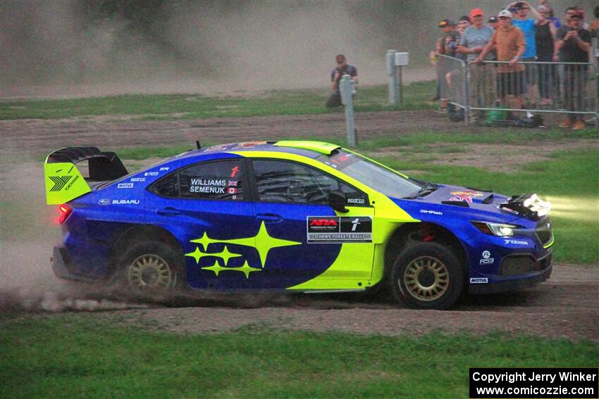 Brandon Semenuk / Keaton Williams Subaru WRX ARA25 on SS2, Soo Pass II.
