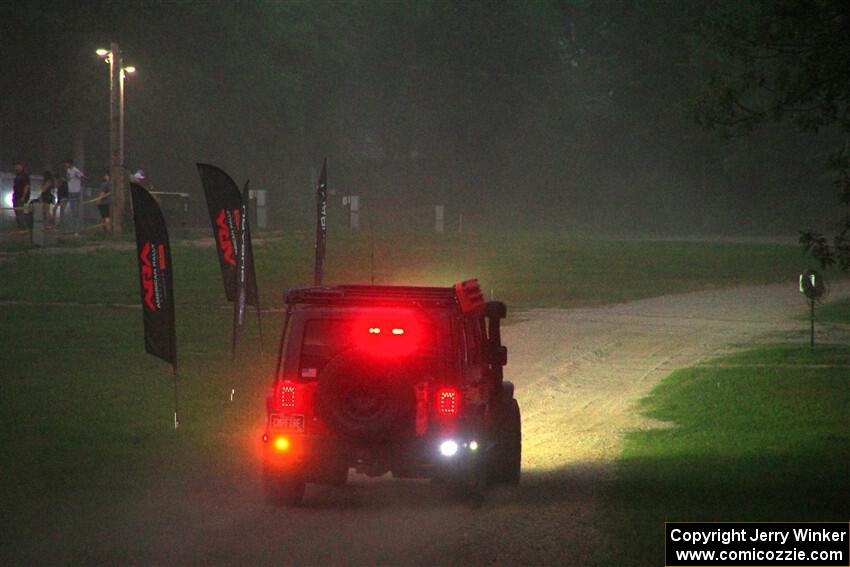 A Jeep Wrangler Rubicon sweeps SS2, Soo Pass II.