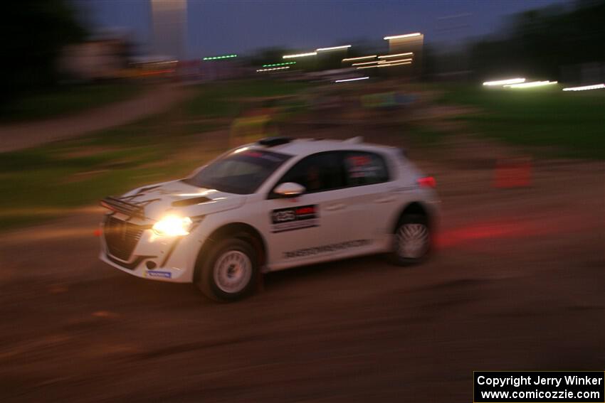Sean Donnelly / Zach Pfeil Peugeot 208 Rally4 exits out of SS2, Soo Pass II.
