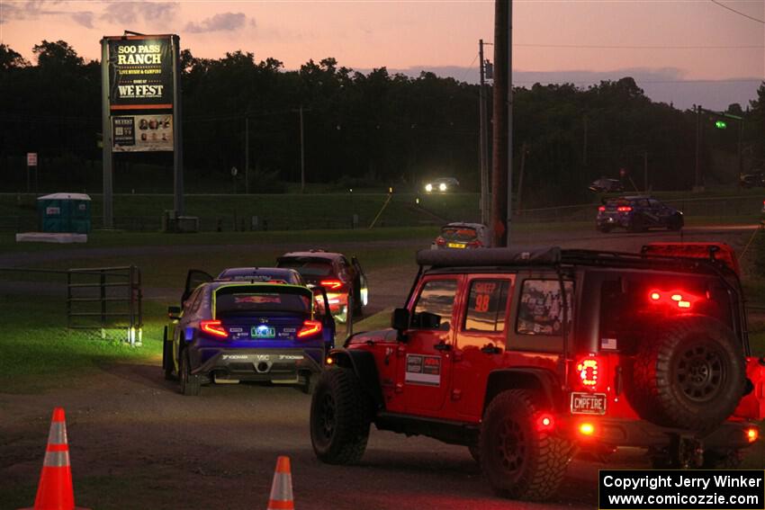A Jeep Wrangler Rubicon sweeps the field out of SS2, Soo Pass II.