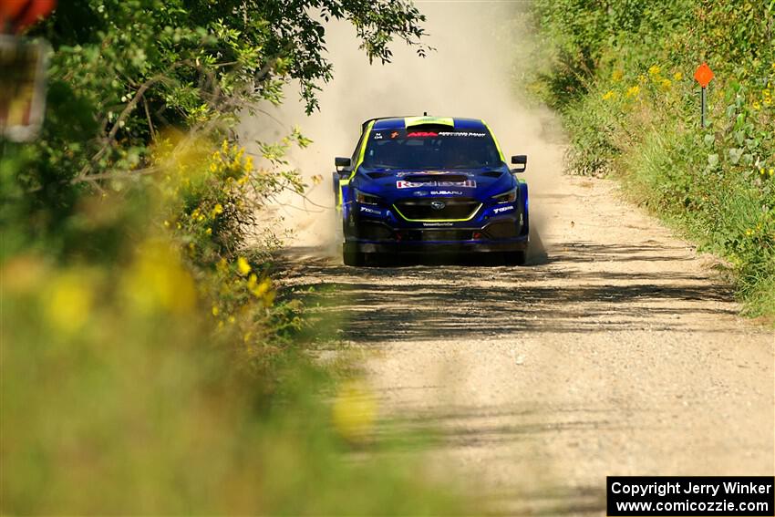 Brandon Semenuk / Keaton Williams Subaru WRX ARA25 on SS3, Refuge I.