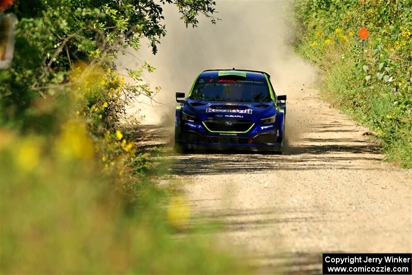 Brandon Semenuk / Keaton Williams Subaru WRX ARA25 on SS3, Refuge I.