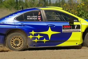 Brandon Semenuk / Keaton Williams Subaru WRX ARA25 on SS3, Refuge I.
