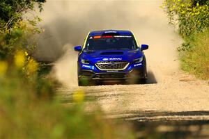 Travis Pastrana / Rhianon Gelsomino Subaru WRX ARA25L on SS3, Refuge I.