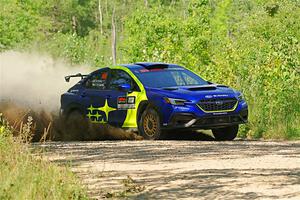 Travis Pastrana / Rhianon Gelsomino Subaru WRX ARA25L on SS3, Refuge I.