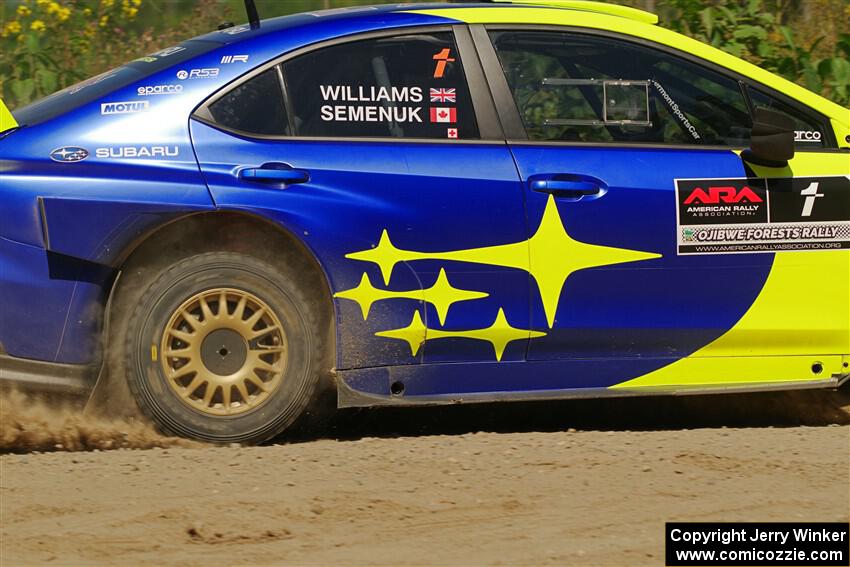 Brandon Semenuk / Keaton Williams Subaru WRX ARA25 on SS3, Refuge I.