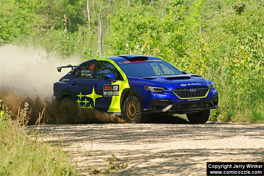Travis Pastrana / Rhianon Gelsomino Subaru WRX ARA25L on SS3, Refuge I.