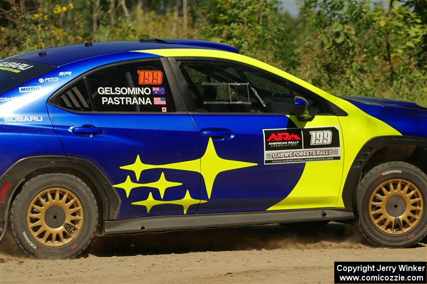 Travis Pastrana / Rhianon Gelsomino Subaru WRX ARA25L on SS3, Refuge I.