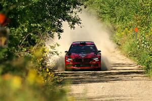 Conner Martell / Alex Gelsomino Skoda Fabia RS Rally2 on SS3, Refuge I.