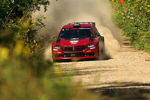 Conner Martell / Alex Gelsomino Skoda Fabia RS Rally2 on SS3, Refuge I.