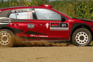 Conner Martell / Alex Gelsomino Skoda Fabia RS Rally2 on SS3, Refuge I.