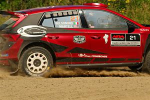 Conner Martell / Alex Gelsomino Skoda Fabia RS Rally2 on SS3, Refuge I.