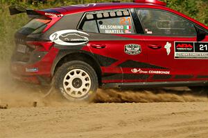 Conner Martell / Alex Gelsomino Skoda Fabia RS Rally2 on SS3, Refuge I.