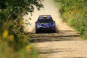 Patrick Gruszka / John Hall Hyundai i20 R5 on SS3, Refuge I.