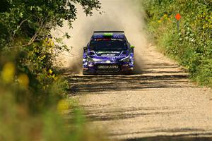 Patrick Gruszka / John Hall Hyundai i20 R5 on SS3, Refuge I.