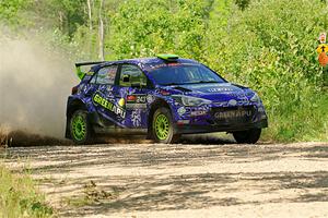 Patrick Gruszka / John Hall Hyundai i20 R5 on SS3, Refuge I.