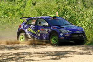 Patrick Gruszka / John Hall Hyundai i20 R5 on SS3, Refuge I.
