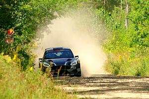 Javier Olivares / K.J. Miller Ford Fiesta Rally2 on SS3, Refuge I.